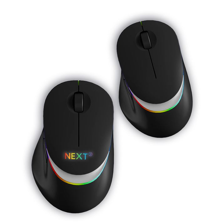 TC-621BK עכבר אלחוטי ארגונומי עם תאורת LED מתחלפת ולוגו מואר